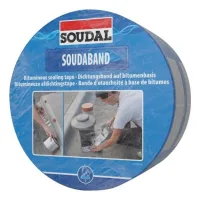 Soudaband aluminio - tira de sellado autoadhesiva - soudal - rollo de 22,5 cm x 10 m