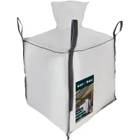 Saco big bag vacío, saco para escombros de obra 90x90x90cm 500 kg con tolva de vaciado - kotarbau