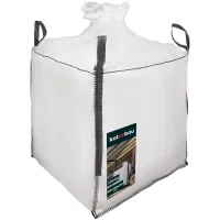 Saco big bag vacío, saco para escombros de obra 90x90x90cm, 500 kg, con tolva de vaciado y canaleta - kotarbau