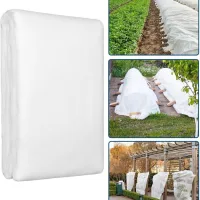 Cubierta blanca para plantas, 2,5 x 10 metros, de tela no tejida, resistente a las heladas, adecuada para otoño e invierno, ideal para plantas verdes