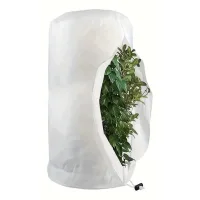 Protectores contra heladas de origen vegetal (200 cm x 240 cm de alto, 1 unidad), tejido grueso de protección contra heladas, cordón ajustable.