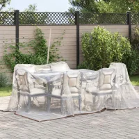 Lona protectora | lona transparente con ojales polietileno 3x4 m cfw920371