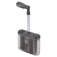 Filtro de esponja para acuario, silencioso, para limpieza de heces, oxigenación, cultivo, doble esponja, filtro para pecera