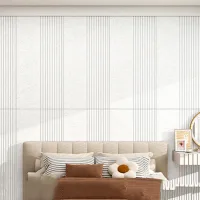 Paneles acústicos decorativos autoadhesivos - absorción de ruido y eco - 6 unidades - 30x60 cm x 9 mm - blanco puro generique