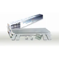 Readyblock, kit en aluminio para la construcción de paredes con bloques de vidrio de 190x190x80 mm (8x10). dimension pared 1601x1983 mm (ancho x alto)
