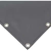 Lona pvc impermeable gris | lona ojal cada 25cm 650g/m² | cubierta exterior | 3x5m | resistente multiusos
