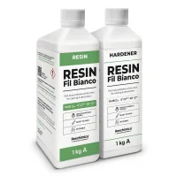 Fil bianco - resina de poliuretano blanca para modelismo, catálisis rápida en 20 minutos (2 kg)