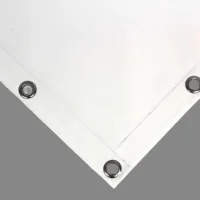 Lona pvc impermeable blanco | lona ojal cada 50cm 650g/m² | cubierta exterior | 4x6m | resistente multiuso