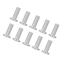 10 fundas protectoras de acero inoxidable de alta resistencia a la tracción, antifatiga, resistentes a la intemperie, para pasamanos de cables (mo