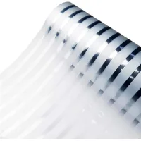 Película electrostática para ventanas con bandas esmeriladas y protección uv para oficinas, dormitorios y baños (40 x 200 cm)