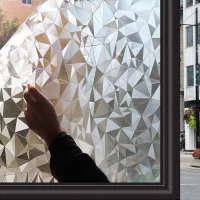 Lámina para ventanas, opaca, lámina de privacidad, corte 3d, 45 x 200 cm