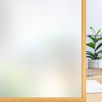 Lámina para ventanas, lámina opaca de vidrio esmerilado, autoadhesiva, acabado mate, 45 x 200 cm