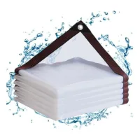 Lona de pe transparente e impermeable de 2 x 3 m con ojales para balcón, arenero - protección contra el viento/arenero - uso exterior - muebles de jar