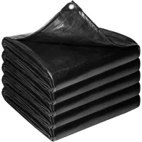 Lona impermeable resistente de 3 x 3 m, tela de sombra, lona versátil con bordes reforzados y ojales, protección uv, irrompible