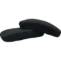 Par de cojines para reposabrazos de silla negros