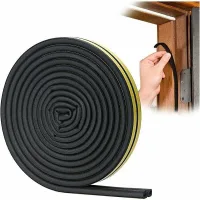Burlete para puertas y ventanas, 3 metros de largo – aislamiento acústico – resistente a la intemperie – material de silicona – apto para juntas de 4