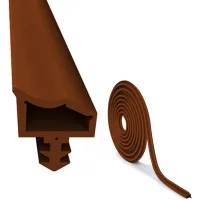 Junta de goma para puerta, 1 m, bloquea el ruido y el polvo, ancho de la ranura 4 mm, profundidad de la ranura 7 mm, curvatura de la ranura 12 mm (ma
