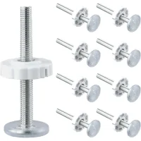 Varillas roscadas para barreras de seguridad - juego de 8 tornillos m10, fijación rápida para barreras de seguridad y protección de escaleras
