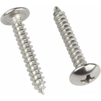 40 tornillos para madera phillips de cabeza redonda m4x16 - tornillos para estufa de acero inoxidable 304 con cabeza abovedada tipo hongo, autorroscan