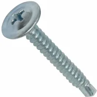 C44742 - paquete de 100 - tornillos autorroscantes para chapa metálica - con cabeza ancha abovedada - ø42x32mm - acero cincado - con cabeza phillips -