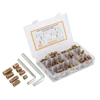 Perno de mueble galvanizado de acero al carbono con inserción roscada métrica para organización de armarios