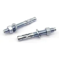 25 anclajes desfasados de metal galvanizado m10 x 80 mm