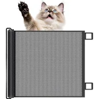 Barrera de seguridad retráctil de 130 x 78 cm, que protege escaleras y pasillos, usable tanto en interiores como en exteriores.