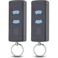 Lote de 2 mandos a distancia para puerta de garaje compatibles con horman hse2-868, hsm4-868, hs4-868, con botones azules de 868,3 mhz.