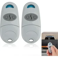 Paquete de 2 mandos a distancia universales para puertas, transmisor remoto universal de 433,92 mhz, 2 canales, compatible con came top 432ev, 432na,