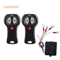 Kit de control remoto universal de 12 v de alta resistencia para cabrestantes, con transmisor doble y solución de largo alcance, apto para cabrestante