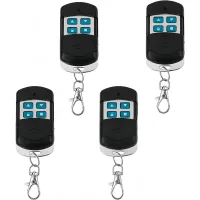 4 piezas de control remoto universal para puerta de garaje, control remoto de portal de garaje 433.92mhz compatible, 4 botones, adecuado para puertas.