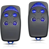 Control remoto de puerta de garaje 433 mhz, compatible con niceflor-s, control remoto de puerta de garaje de 4 canales (2 unidades).