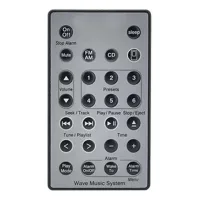 Control remoto universal de reemplazo para sistemas de audio bose wave sound touch music - pilas no incluidas, plateado