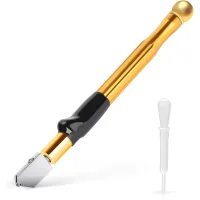 Cortador de vidrio profesional de 2-15 mm, autolubricante, con punta de carburo tipo lápiz, ideal para cortar vidrio grueso, espejos y mosaicos.