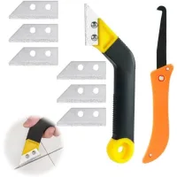Juego de raspadores de lechada para azulejos con cuchillas de repuesto – herramientas para la limpieza de azulejos