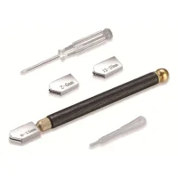 Cortador de vidrio profesional, herramienta de corte de vidrio tipo lápiz, capaz de cortar vidrio con un grosor de 2 a 20 milímetros.