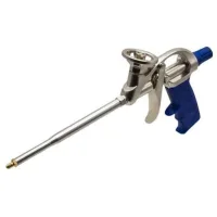 Pistola espuma cromo/azul
