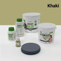 Kit de microcemento para baño · khaki · 4 m² · pladur, yeso o cemento