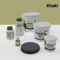 Kit de microcemento para baño · khaki · 4 m² · azulejos y baldosas