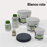 Kit de microcemento para baño · blanco roto · 4 m² · azulejos y baldosas