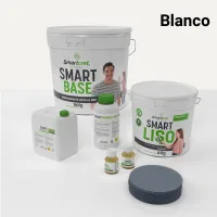 Kit de microcemento para baño · blanco · 8 m² · pladur, yeso o cemento
