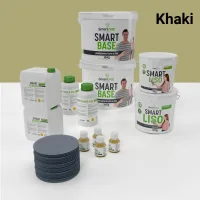 Kit de microcemento para baño · khaki · 16 m² · pladur, yeso o cemento