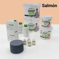 Kit de microcemento para baño · salmon · 16 m² · pladur, yeso o cemento