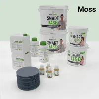 Kit de microcemento para baño · moss · 16 m² · pladur, yeso o cemento