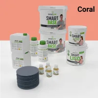 Kit de microcemento para baño · coral · 16 m² · pladur, yeso o cemento
