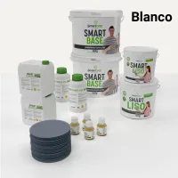 Kit de microcemento para baño · blanco · 16 m² · pladur, yeso o cemento
