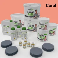 Kit de microcemento para baño · coral · 24 m² · pladur, yeso o cemento