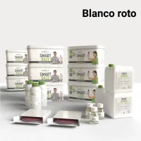 Kit de microcemento para baño · blanco roto · 24 m² · pladur, yeso o cemento