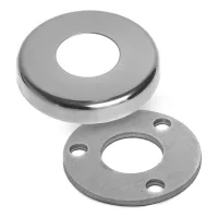 (6 uds) kit embellecedor ø101,5mm + placa 96mm tubo ø50,8 acero inoxidable 316 pulido