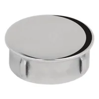 Pack 10 uds tapón tubo redondo ø40 acero inoxidable 316 pulido